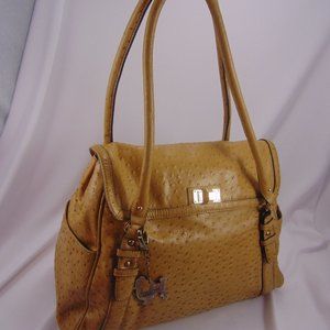 Janie Bryant Structured Ostrich Leather Satchel